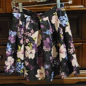 Girls 12 floral pleated circle skirt